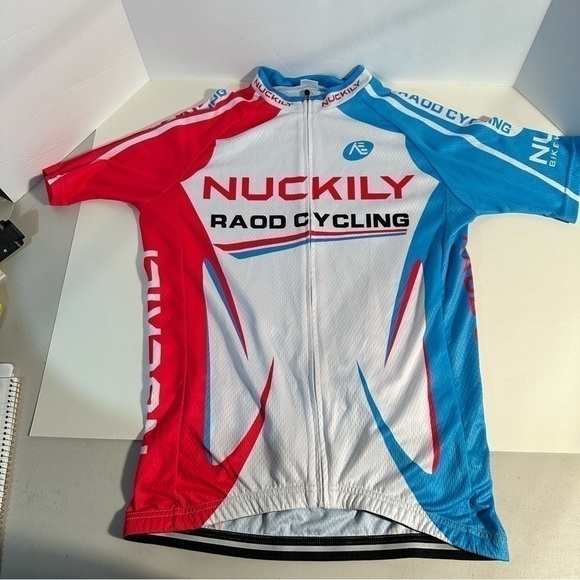 Source Unknown Other - Nuckily Men's Large Road Cycling Bike Jersey Short Sleeve with 3 Rear Pockets
